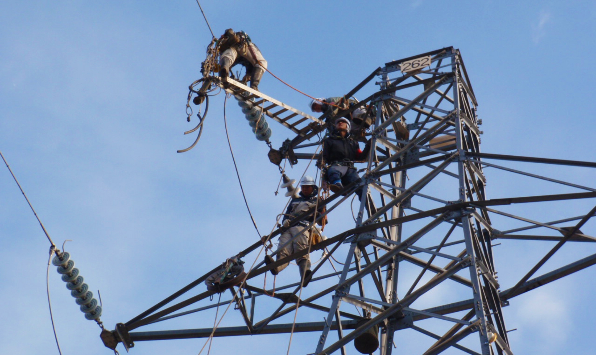 電線工事のイメージ